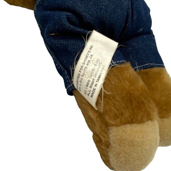 Vintage 1986 Shoney's Plush Bear SHONEY'S Restaurant Mascot EUC Missing Shirt - Picture 3 of 5